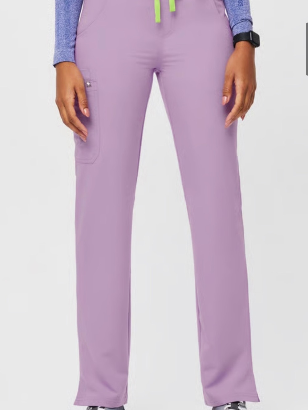 Figs Lavender Straight-Leg Scrub Pants